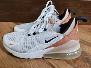 NIKE AIR MAX 270 WHITE BURNT SUNRISE RUNNING SHOES DQ4693-100 (WOMENS SIZE 6.5) - Picture 1 of 9