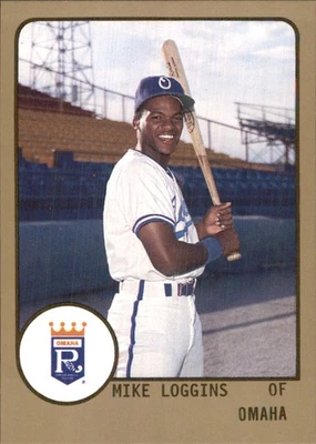Mike Loggins 1988 ProCards #1504 RC Omaha Royals *AutographDen* - Image 1 of 2