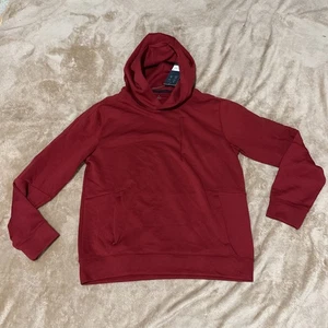 VRST Herren Pinnacle Fleece Hoodie Medium Bold Burgundy Neu mit Etikett Känguru Reißverschluss Tasche - Bild 1 von 9