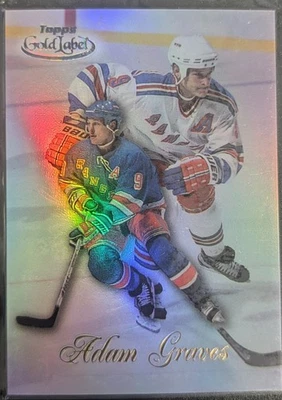 1998-99 TOPPS GOLD LABEL BLACK VARIANT #41 ADAM GRAVES RANGERS MINT! - Image 1 of 2