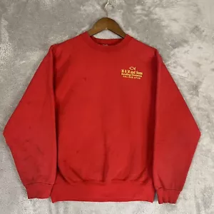 Sudadera Vintage Años 90 Compañía Para Hombre Talla Mediana - Hecha en EE. UU. FOTL - Imagen 1 de 11
