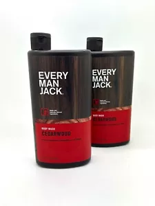 Every Man Jack Body Wash Cedarwood 16.9 Fl Oz each - 2 PACK - Picture 1 of 5