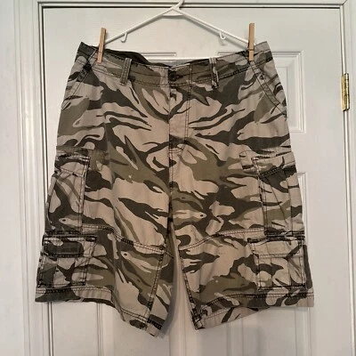 Pantalones cortos cargo Arizona camuflados para hombre - talla 38 - 100 % algodón Foto 1 de 2