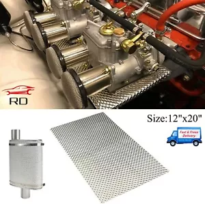Embossed Aluminum Heat Shield 12''x20'' Reduce Radiant Heat For Turbo Manifold - Bild 1 von 7