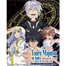 DVD Anime A Certain Magical Index Season 1-3 + Specials + Movie [English Dubbed]