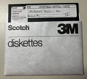 Vintage 1983 KAYPRO IV Microsoft Basic -80 Software 5.25” Floppy Disk VHTF - Picture 1 of 4