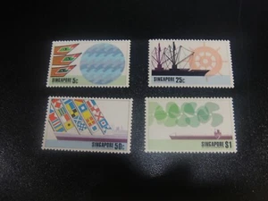 Singapur 1975 Sc#225-28 Assoc.Port and Harbors Set postfrisch XF - Bild 1 von 1