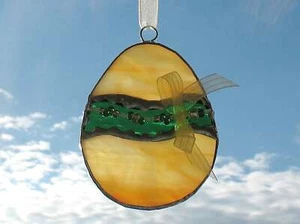 Easter Egg Stained Glass Suncatcher - Picture 1 of 4