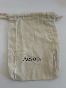 AESOP Cotton Mesh Drawstring Bag 11x8 Eco Friendly Storage Organizer Pre-Owned - Picture 1 of 6