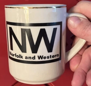 Norfolk and Western Railway Keramik Kaffee Tee Becher Tasse Zug Eisenbahn - Bild 1 von 4