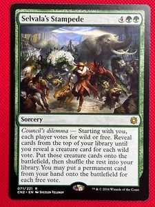 MTG 1X Selvala's Stampede X1 Conspiracy: Take the Crown Magic - NM - Picture 1 of 2