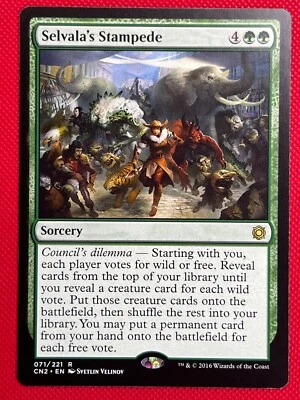 MTG 1X Selvala's Stampede X1 Conspiracy: Take the Crown Magic - NM - Image 1 of 2