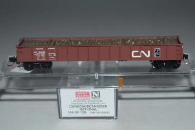 N Scale MTL 04800120 Canadian National 50' Gondola 163553 C48323 - Image 1 of 2
