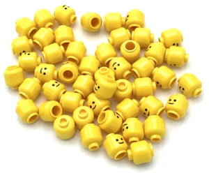 LEGO Minifigure Yellow Head X 10 Classic Vintage Bundle Standard Grin Smile Set - Picture 1 of 8