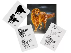 AS-355 Dog Retriver stencil acrylic airbrush spray wall paint ! Duty-fees free ! - Picture 1 of 2