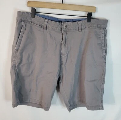 Shorts masculinos de rugby universitário tamanho 38 bolsos frontais planos elásticos - Imagem 1 de 4