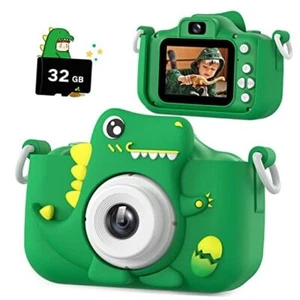 Upgrade Dinosaur Kids Camera, Christmas Birthday Gifts for Girls Boys 3 Green - Picture 1 of 7
