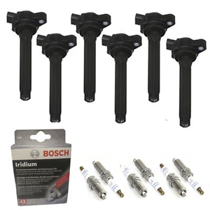 MK UF828 Ignition Coil & Bosch Iridium Spark Plug For Toyota Avalon Camry Sienna - Picture 1 of 6