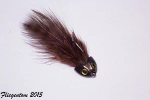 Fliegentom Streamer 3 piéces Chickabou Barbotte Grizzly marron - Photo 1/4