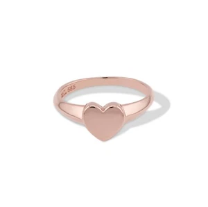 Women's Heart Pinky  Ring Handmade in New York - Picture 1 of 16
