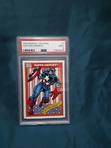 1990 Marvel Universe Captain America #1 PSA 9 Mint - Bild 1 von 7