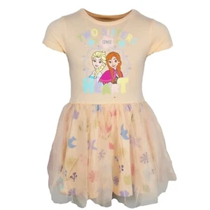 Disney Die Eiskönigin Elsa Kinder Mädchen Tüllkleid Sommerkleid Kleid Gr 92-128 - Bild 1 von 6