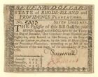 Colonial Currency - Rhode Island - July 2, 1780 - Paper Money - Paper Money - US