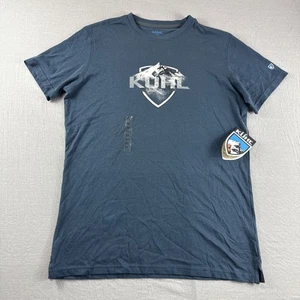 Kuhl Wildfibre T-Shirt Mens M Blue Short Sleeve Organic Cotton Hiking Outdoors - Picture 1 of 8