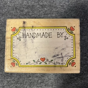 Vintage fatto a mano con etichetta - timbro in gomma montato su legno - Foto 1 di 6
