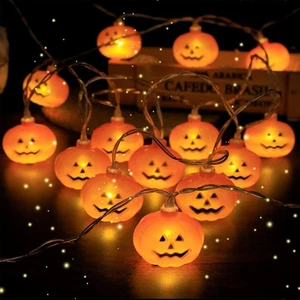 EvaStary Zucca di Luci Stringa Halloween, 3Metri Fatate Di Halloween  - Foto 1 di 12