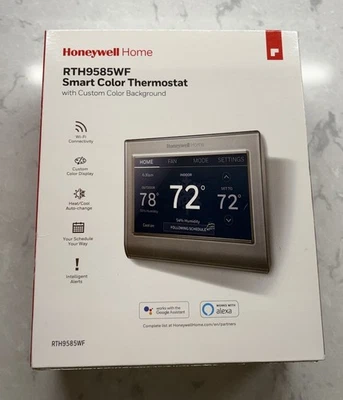 Honeywell Home RTH9585WF1004 Wi-Fi Smart Thermostat - Silver - Image 1 of 4