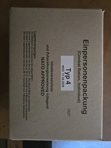 EPA Combat Ration Einmannpackung Typ 4, MHD 31.08.2026 - Bild 1 von 1