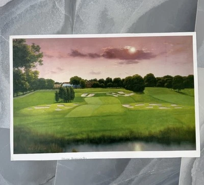 Diane Romanello Limited Edition Glicee Printed Art “18th HOLE AT BETHPAGE BLACK” - Image 1 of 4