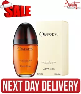 CK Calvin Klein Obsession For Women Eau De Parfum Spray 100Ml- NEXT DAY DELIVERY - Picture 1 of 3