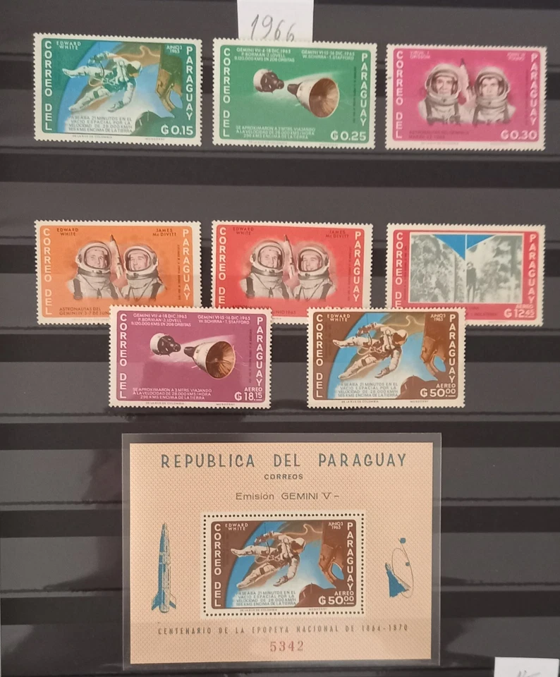 Paraguai 1966 Space Travel Weltraum Perf Collection MNH - Imagem 1 de 1
