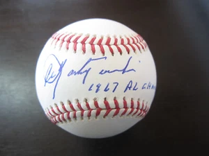 Carl Yastrzemski Autograph Signed Baseball 1967 AL CHAMPS Boston Red Sox - Picture 1 of 3