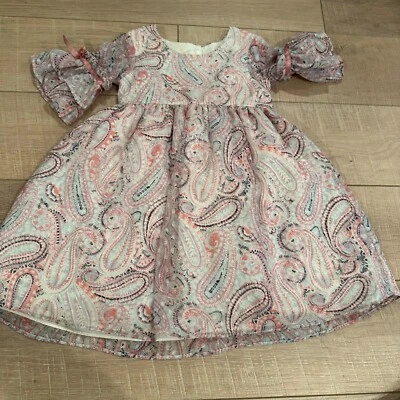 LAURA ASHLEY LONDON GIRLS PAISLEY DRESS SIZE 4 - Image 1 of 4