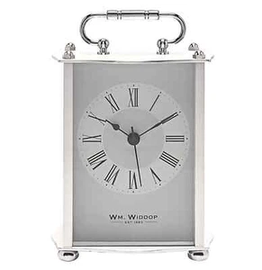 Widdop Quartz Silver Carriage Clock W2936S - Picture 1 of 4