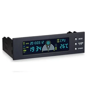 5.25" Computer Fan Controller 3 Fan Speed Controller LCD Digital Display For PC - Picture 1 of 7