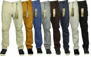 Herren Kingsize Stretch Chinos gerades Bein große Größe Jeans Hose Größen 28-60 - Bild 1 von 9
