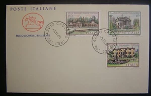 1980 Italy First Day Cover 'Italian Villas' Cavallino - Picture 1 of 1