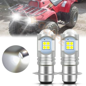 For Kawasaki Mule 600 610 3000 3010 - 2X H6M LED 12V White Headlights Bulbs - Picture 1 of 10
