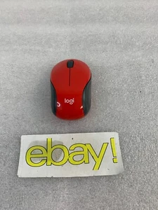 GENUINE Logi M187 Wireless Mini Mouse RED NO DONGLE FREE SHIPPING - Picture 1 of 8