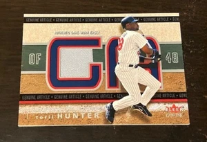 TORII HUNTER insert jersey 2002 Fleer Genuine GENUINE ARTICLE Twins - Picture 1 of 2