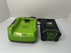 Greenworks Pro 80V Max Volt Charger  & Battery 2Ah Lithium-Ion | Tested Working