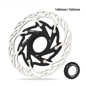 Rotor de bloqueo central ultraligero 140/160 mm para bicicleta de montaña carretera freno de disco - Imagen 1 de 15