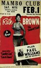 Ruth Brown The Mama Girl Mambo Club Playbill Poster Repro 3.5 x 5.5