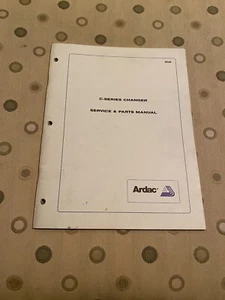 Ardac C-Series Changer Service & Parts Manual, NOS - Picture 1 of 1