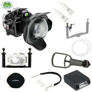 Seafrogs 40M Underwater Waterproof Housing For Olympus OM-1 + WA005F Dome Port - Picture 1 of 10