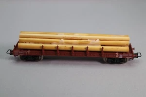 DF146 JOUEF 6550 train Ho 1/87 Wagon plat ranchers SNCF transport billes bois - Bild 1 von 6